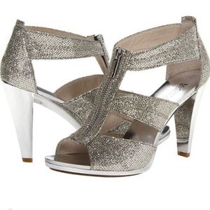 MICHAEL KORS Gold Glitter Heels